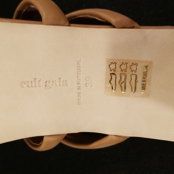 💕CULT GAIA💕 Letta Heel Sandals ~ Camel Brown 39 New Without Box - Picture 16 of 16